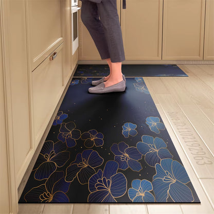 Non-Slip Kitchen Mat Long Rugs Crystal Velvet Carpet for Living Room Absorbent Foot Mats Bedroom Doormat Alfombra Small Rugs