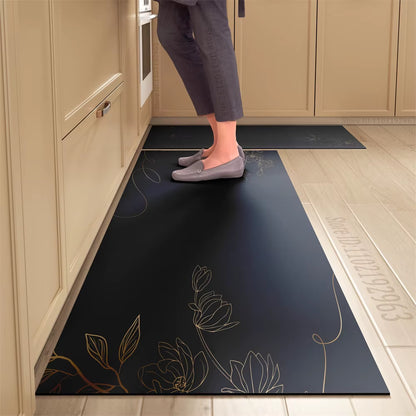Non-Slip Kitchen Mat Long Rugs Crystal Velvet Carpet for Living Room Absorbent Foot Mats Bedroom Doormat Alfombra Small Rugs