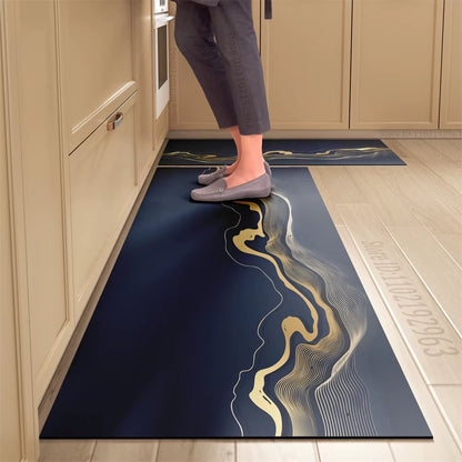 Non-Slip Kitchen Mat Long Rugs Crystal Velvet Carpet for Living Room Absorbent Foot Mats Bedroom Doormat Alfombra Small Rugs