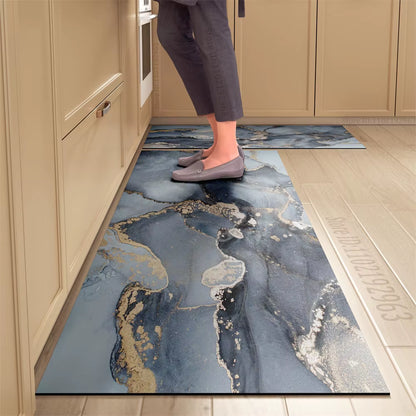 Non-Slip Kitchen Mat Long Rugs Crystal Velvet Carpet for Living Room Absorbent Foot Mats Bedroom Doormat Alfombra Small Rugs