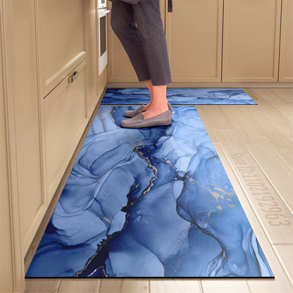 Non-Slip Kitchen Mat Long Rugs Crystal Velvet Carpet for Living Room Absorbent Foot Mats Bedroom Doormat Alfombra Small Rugs