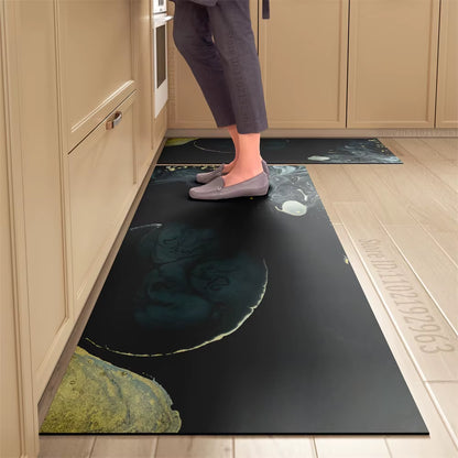 Non-Slip Kitchen Mat Long Rugs Crystal Velvet Carpet for Living Room Absorbent Foot Mats Bedroom Doormat Alfombra Small Rugs