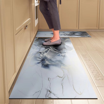 Non-Slip Kitchen Mat Long Rugs Crystal Velvet Carpet for Living Room Absorbent Foot Mats Bedroom Doormat Alfombra Small Rugs